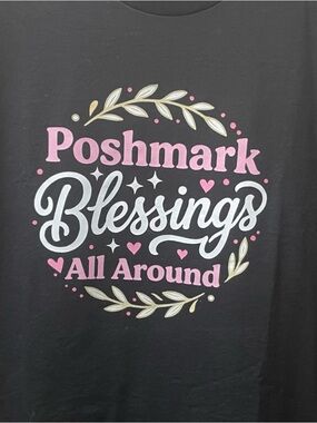 Poshmark Blessings All Around Graphic Tee - Black